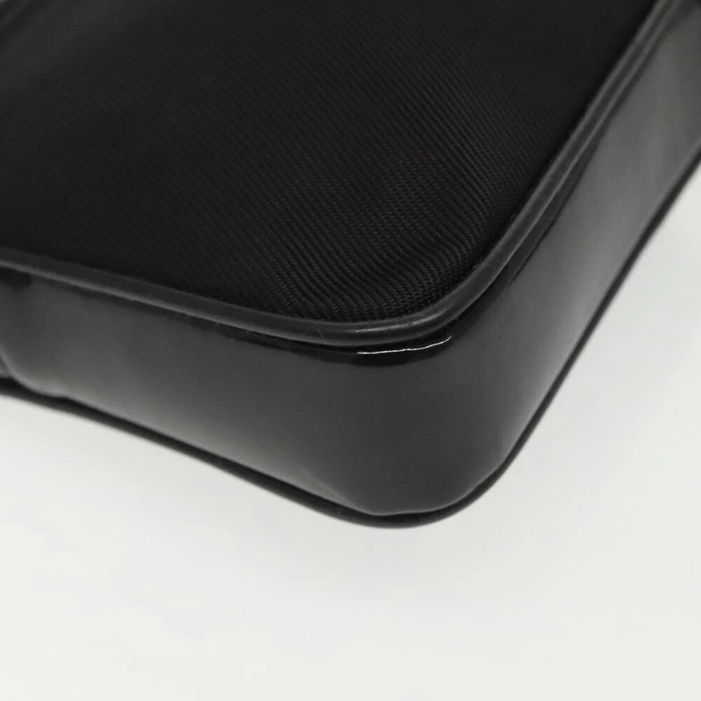 GUCCI Bamboo Hand Bag Nylon 2way Black Silver 007 2040 0275 Auth 141697 - Picture 5 of 16